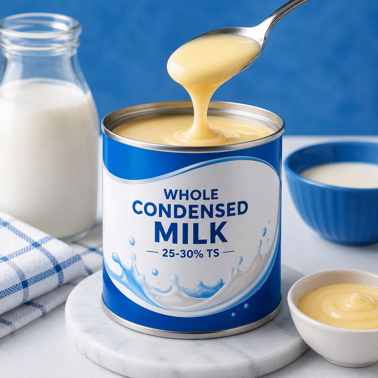 Whole Condensed Milk 25-30% TS
